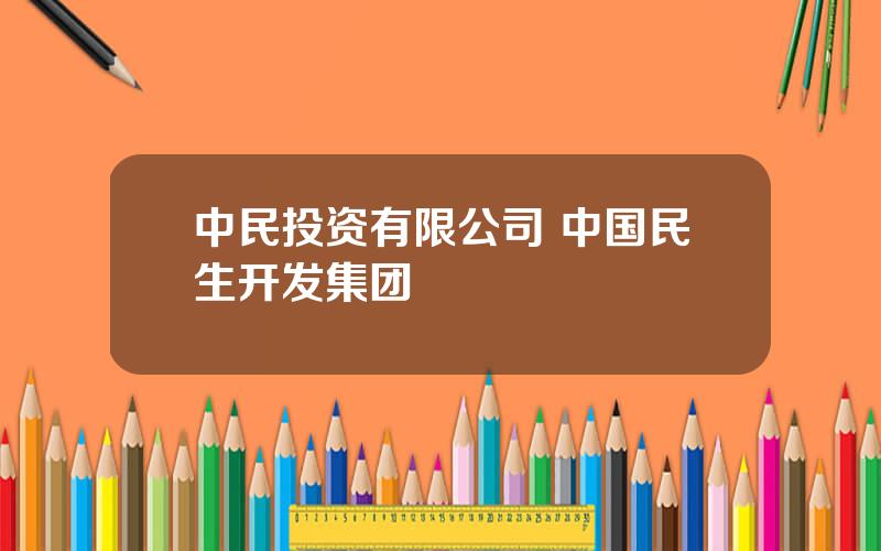 中民投资有限公司 中国民生开发集团